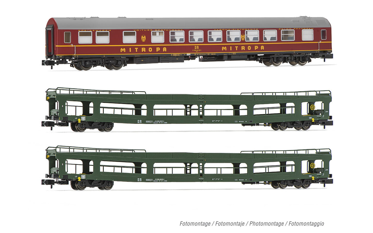 Arnold DR OSShD Type B Spree-Alpen-Express Coach Set (3) IV HIN4424 N Gauge
