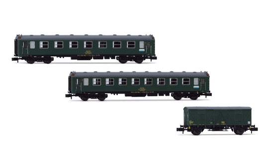 Arnold ALSA 6000 BB1/BB/DV Coach Set Green (3pcs) VI HIN4480 N Gauge