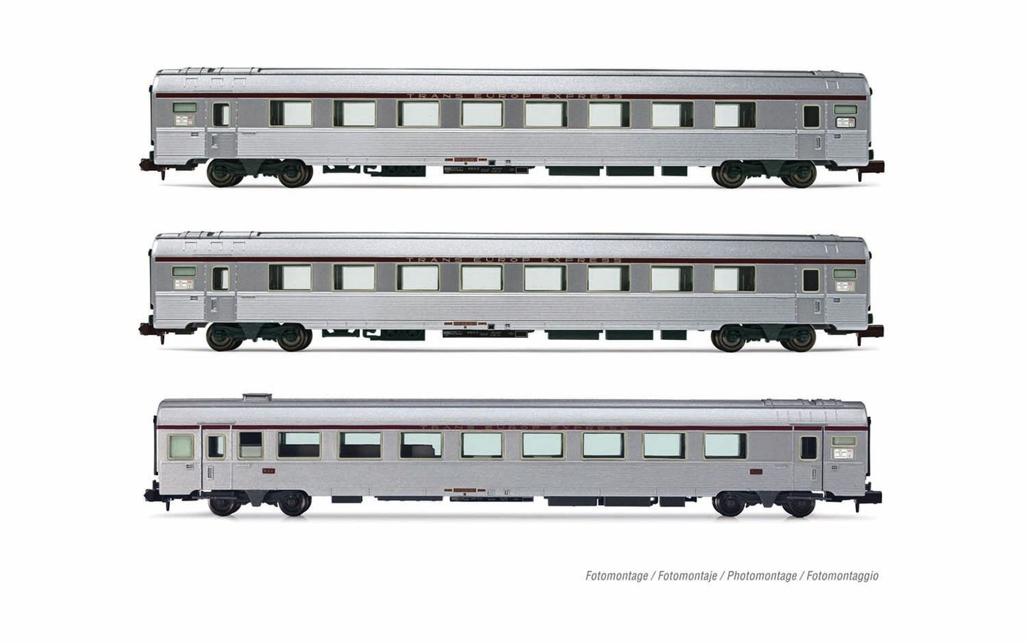 Arnold SNCF TEE Jules Verne Coach Set (3pcs) IV HIN4498 N Gauge