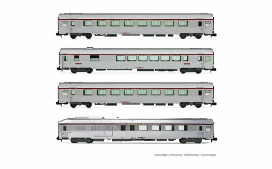 Arnold SNCF TEE Jules Verne Coach Set (4pcs) IV HIN4499 N Gauge