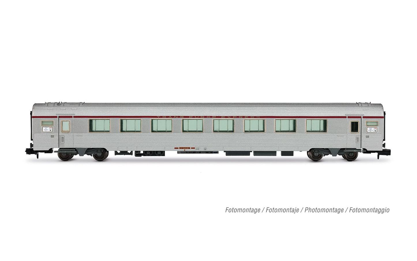 Arnold SNCF TEE Mistral Nice-Paris A8tu 1st Class Coach Silver IV 4503 N Gauge