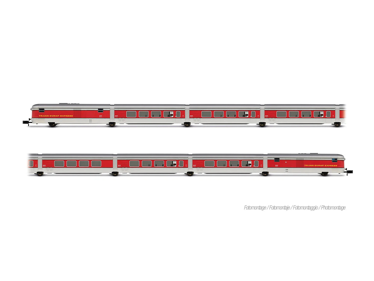 Arnold HIN4510 RENFE Talgo III RD TEE Catalan Talgo Coach Set (8) III N Gauge
