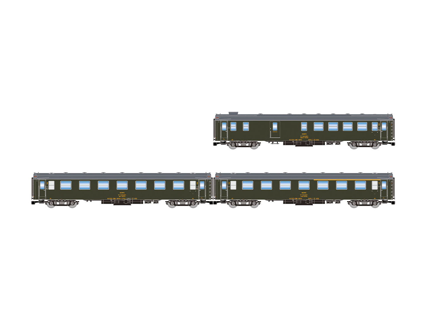 Arnold HIN4514 RENFE 5000 Coach Set (3) IV N Gauge