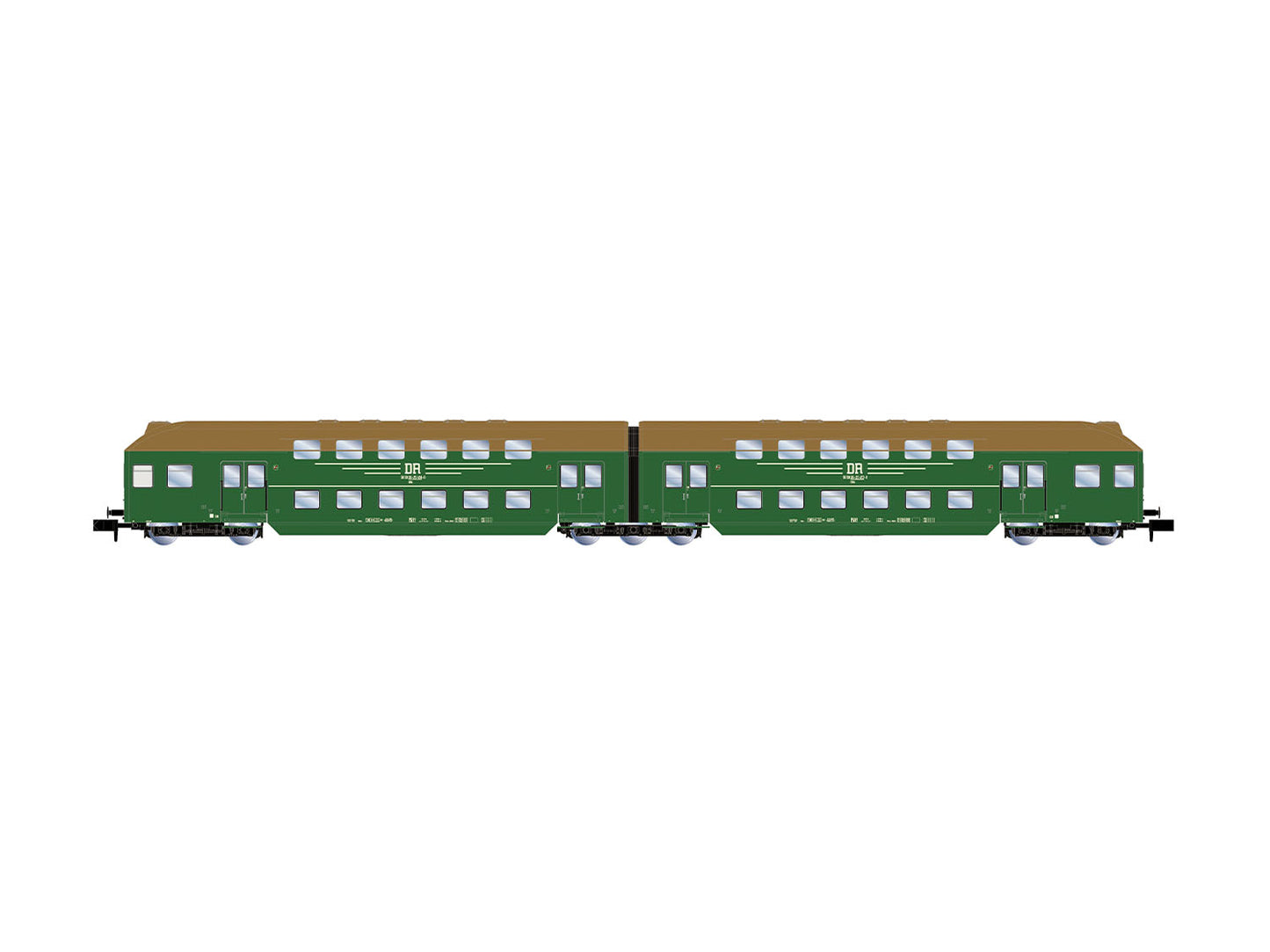 Arnold HIN4519 DR Bi-Level Coach Set (2) IV N Gauge