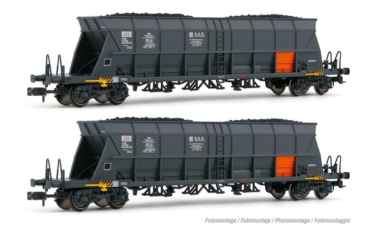 Arnold HIN6550  SNCF Faoos Capcol/EDF 4 Axle Coal Hopper Set (2) IV N Gauge