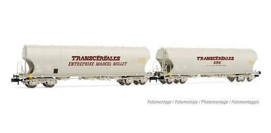 Arnold HIN6558  SNCF 4 Axle Grain Hopper Wagon Set (2) IV N Gauge