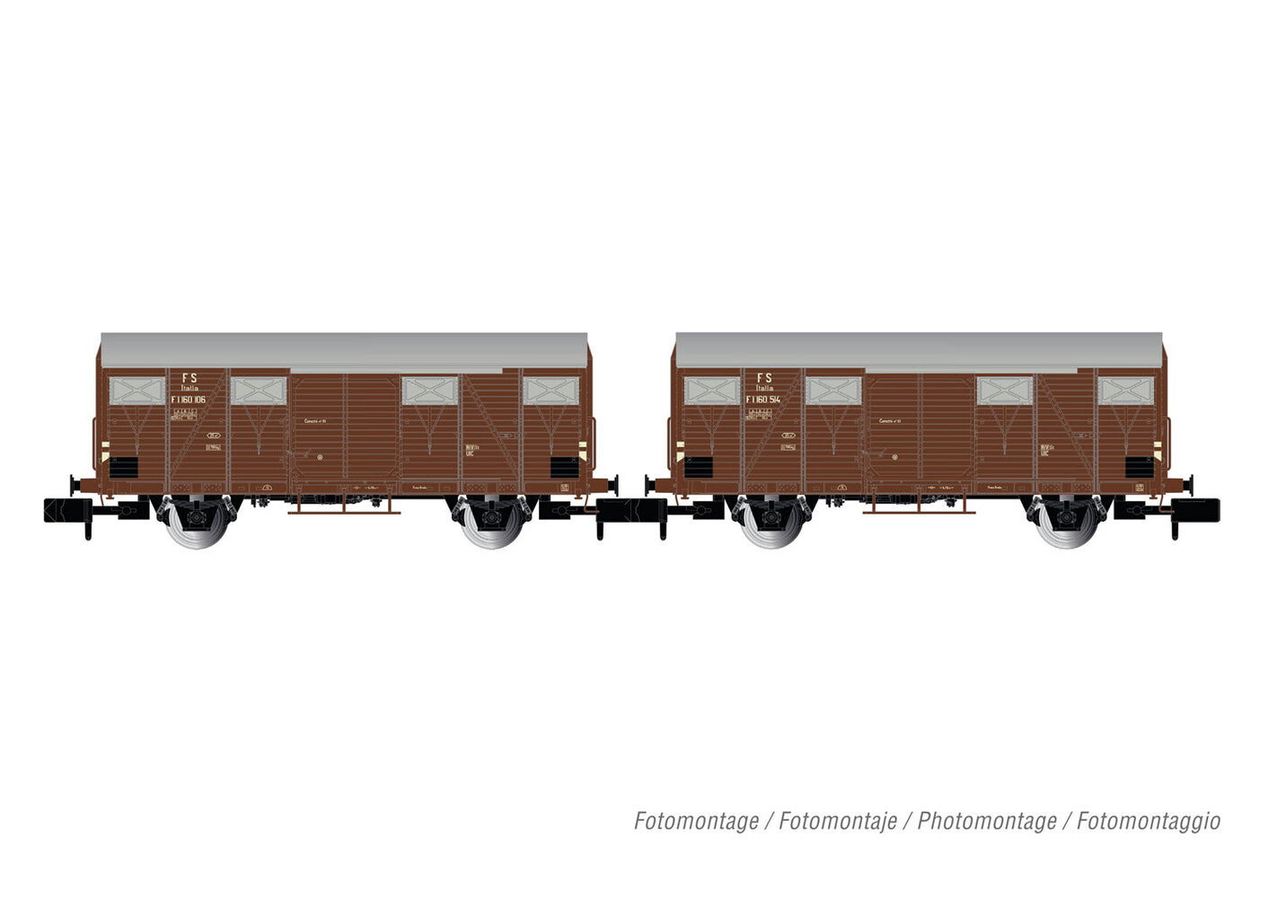 Arnold FS Gs Van Set (2) III HIN6573 N Gauge