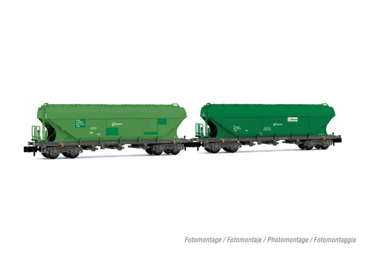 Arnold RENFE TT5 Silo Wagon Set Green (2) V HIN6624 N Gauge
