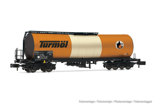 Arnold OBB Bogie Tank Wagon Turmol Grey/Orange/White IV HIN6632 N Gauge