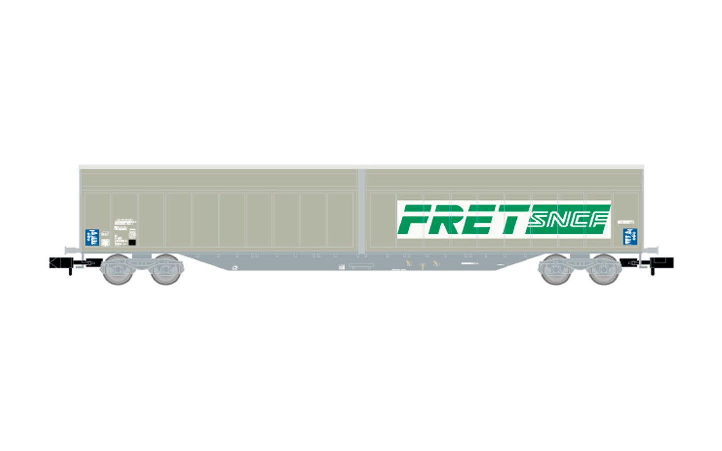 Arnold SNCF Fret Habbins Bogie Sliding Wall Wagon IV HIN6636 N Gauge