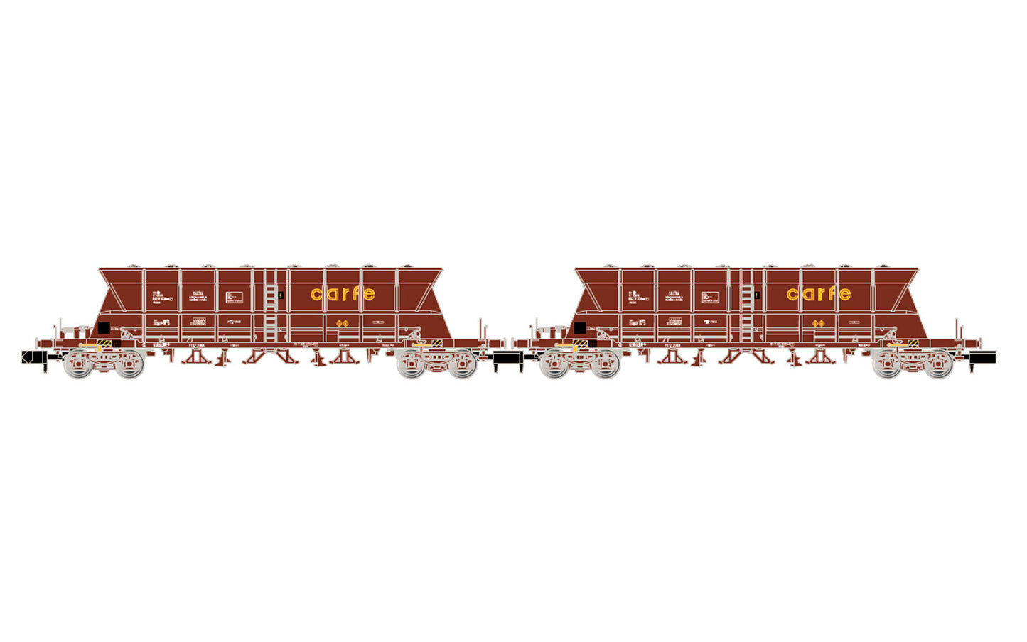 Arnold RENFE Faoos Saltra/Carfe Coal Wagon Set w/Coal Load (2) IV N Gauge HIN6671