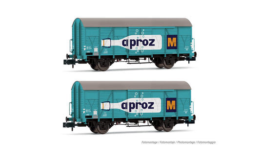 Arnold SBB Aproz Gs Wagon Set (2pcs) III HIN6683 N Gauge