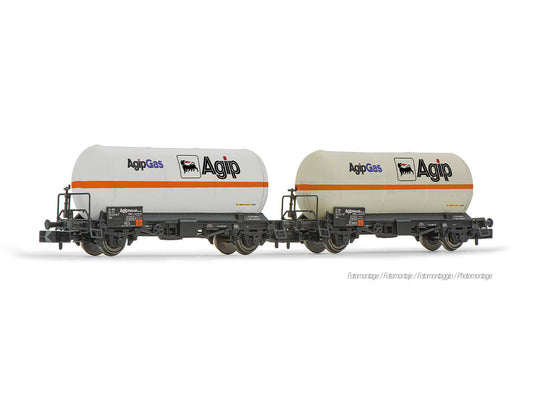 Arnold HIN6693 FS Agipgas Gas Tank Wagon Set (2) IV N Gauge