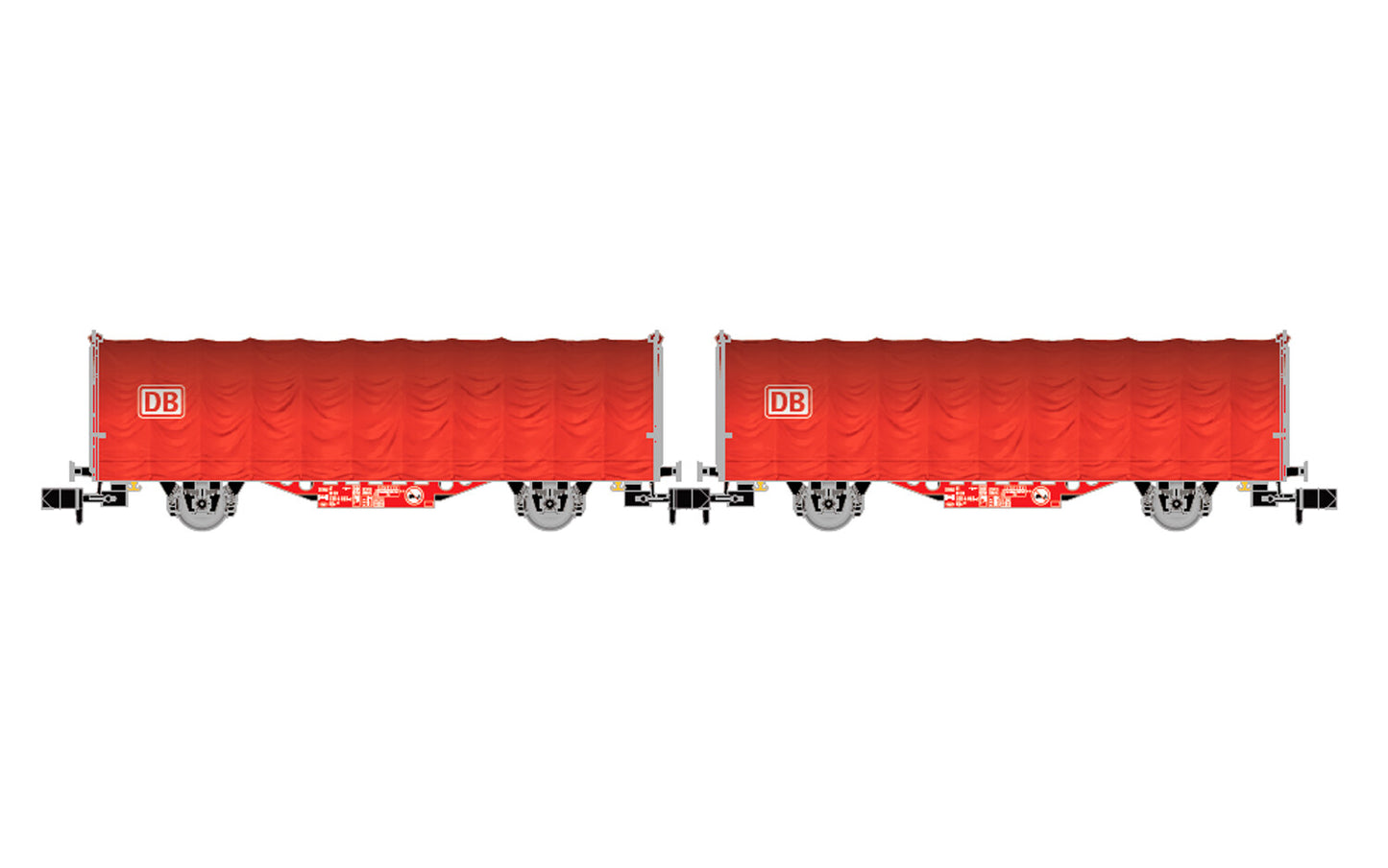 Arnold DB Kiljs Tarpaulin Wagon Set (2) V N Gauge HIN6699