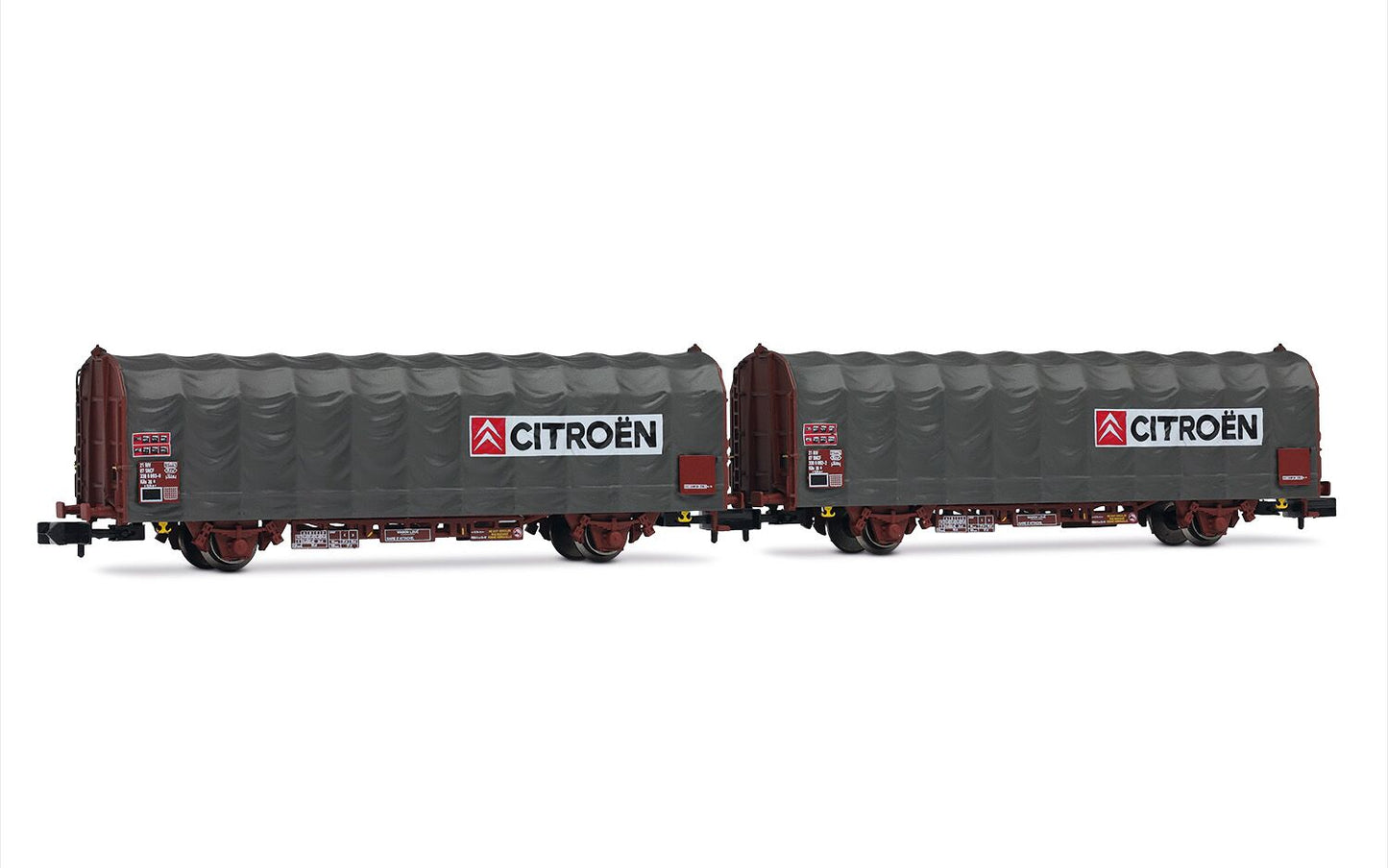 Arnold SNCF Citroen Kils K70 2 Axle Tarpaulin Wagon Set (2pcs) IV 6712 N Gauge