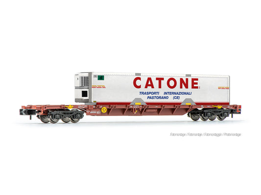Arnold HIN6731 FS Sgnss Flat Wagon w/Catone Container Load V N Gauge