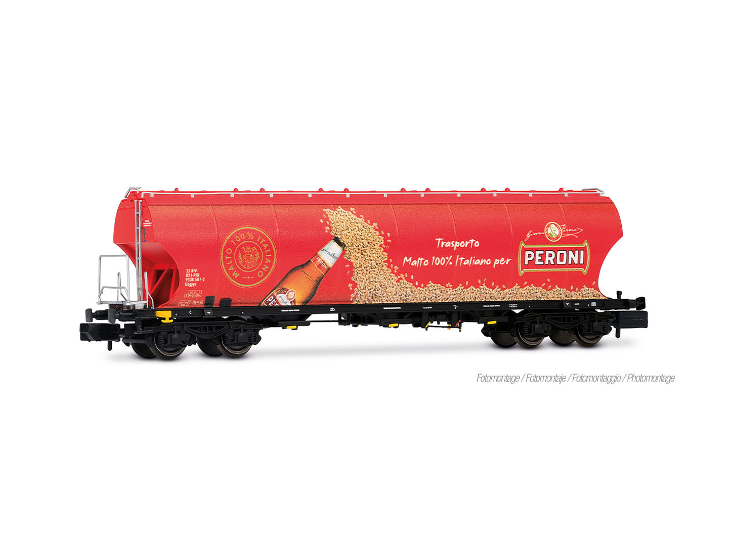 Arnold HIN6735 FS Peroni Round Sided Hopper Wagon VI N Gauge