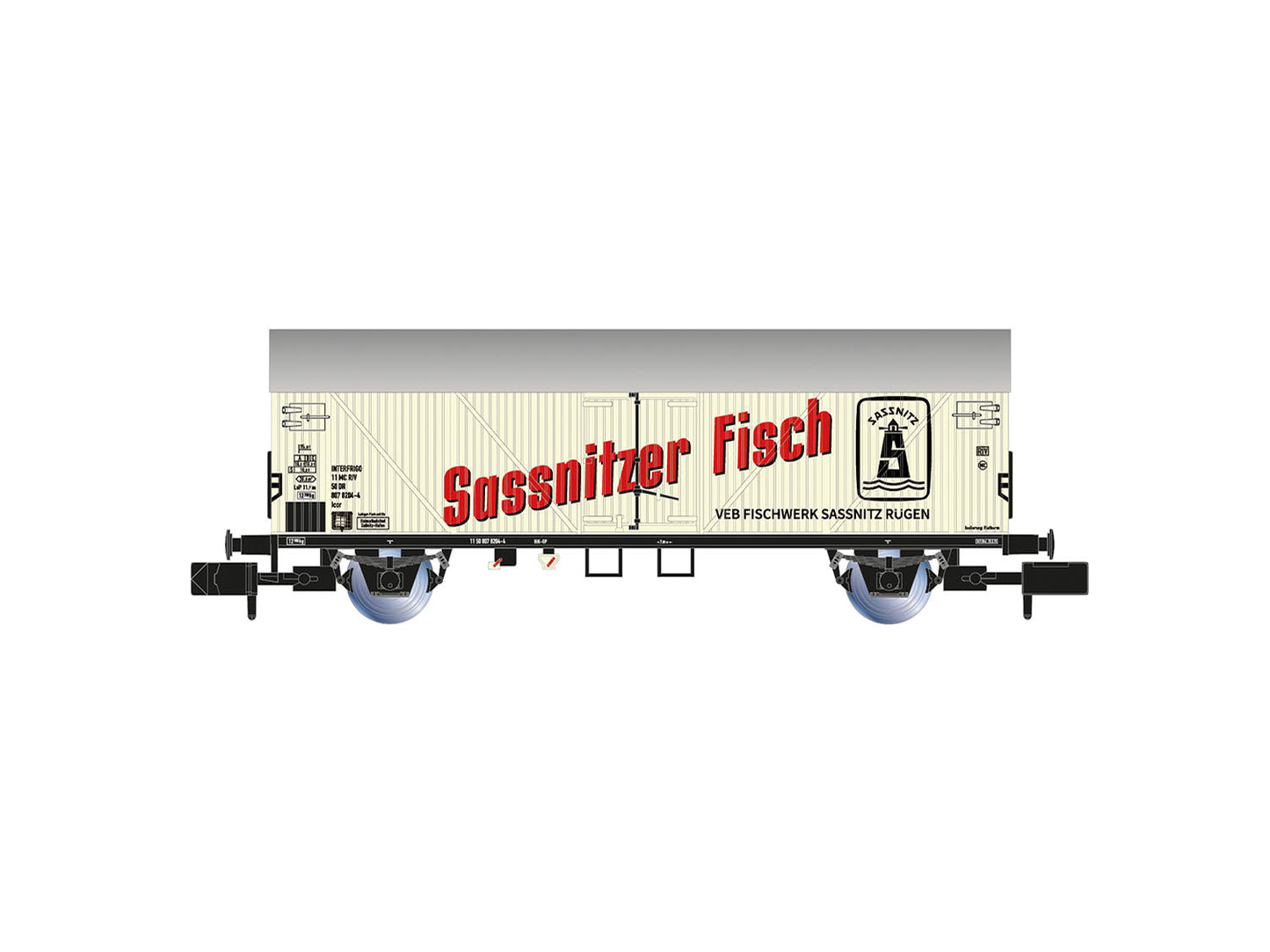 Arnold HIN6751 DR Sassnitzer Fisch Refrigerated Wagon IV N Gauge