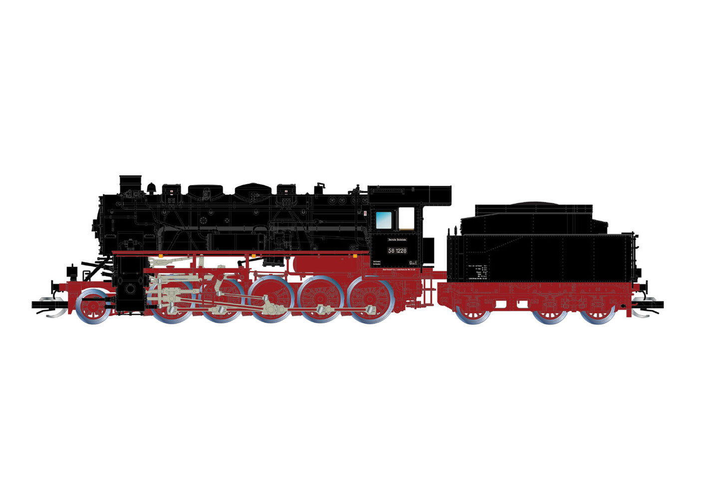 Arnold DR BR58.40 Steam Locomotive III (DCC-Sound) HIN9067S TT Gauge