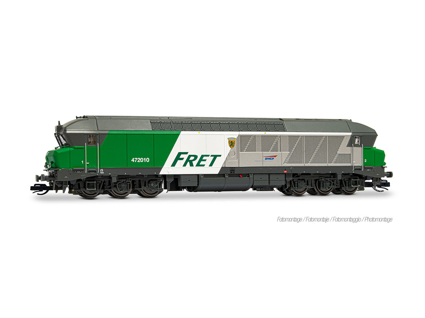 Arnold HIN9088HM SNCF Fret CC 72010 Diesel Locomotive IV (DCC-Sound) TT Gauge