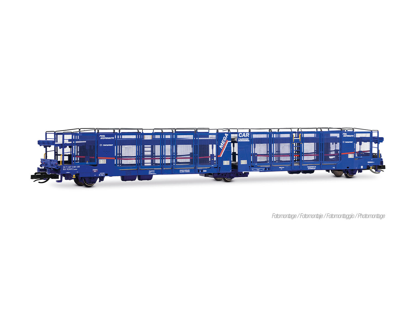 Arnold HIN9769 Transfesa Mega Car Carrier Car Transporter V TT Gauge