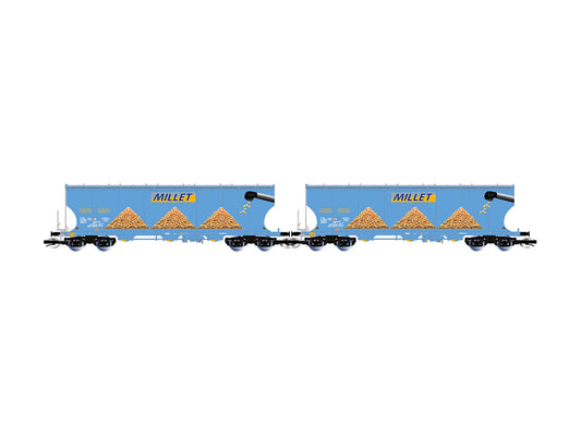 Arnold HIN9773 SNCF Millet Bogie Silo Wagon Set (2) VI TT Gauge