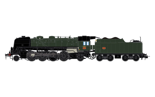 Jouef SNCF 141 R44 Steam Locomotive Green/Black III HJ2430 HO Gauge