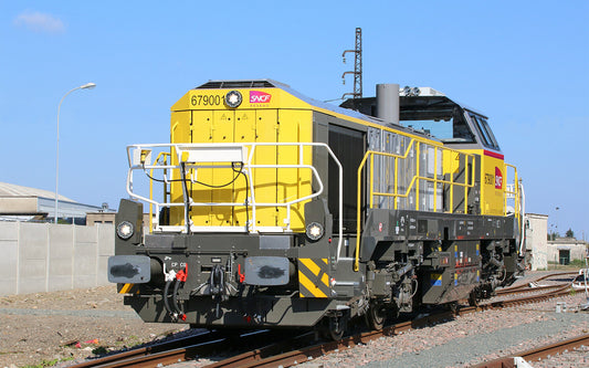Jouef HJ2439S SNCF Réseau, DE 18 diesel locomotive, yellow-grey livery, ep. VI, with DCC sound decoder