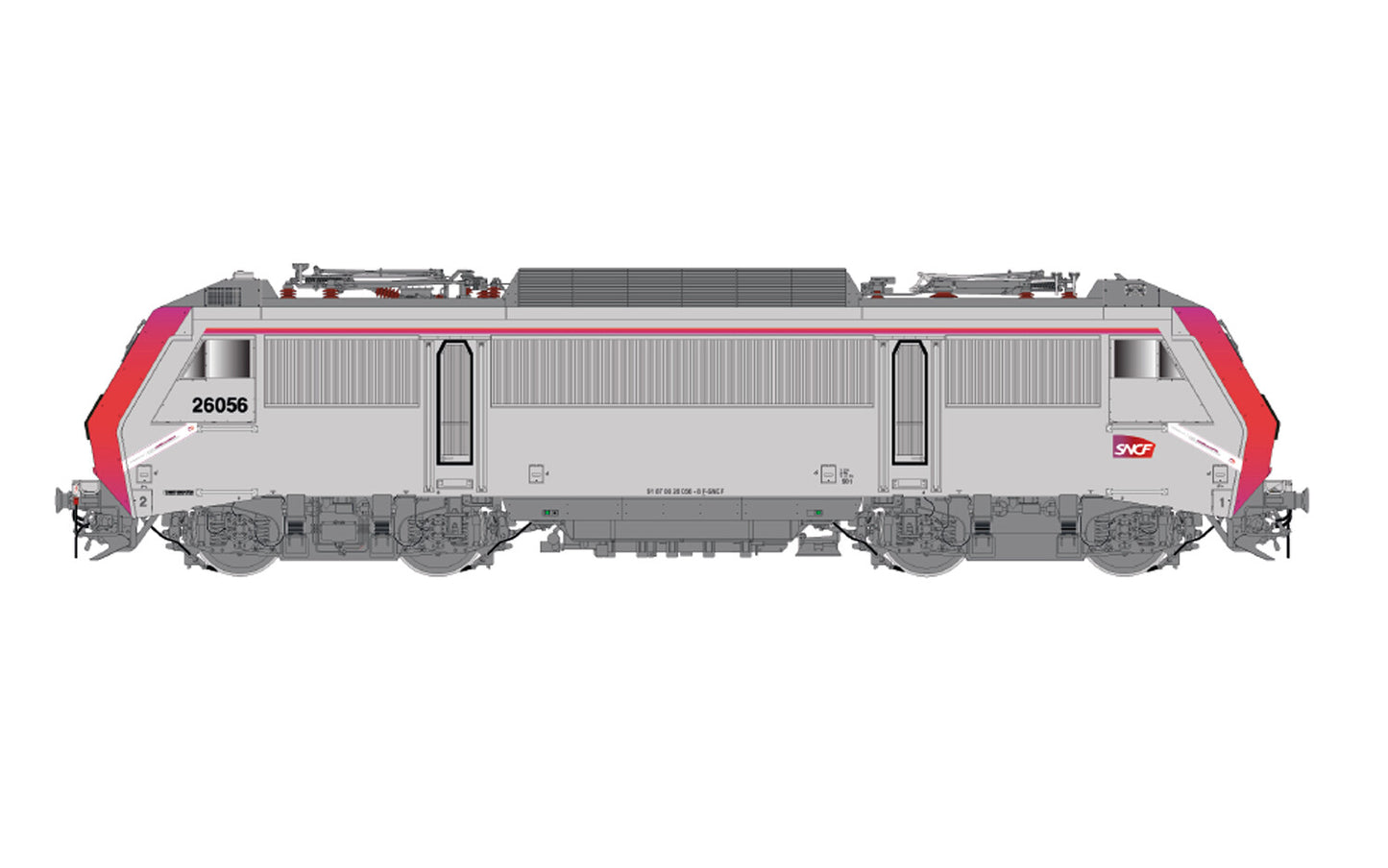 Jouef SNCF BB 26056 Electric Locomotive Tecnicentre VI HJ2444 HO Gauge