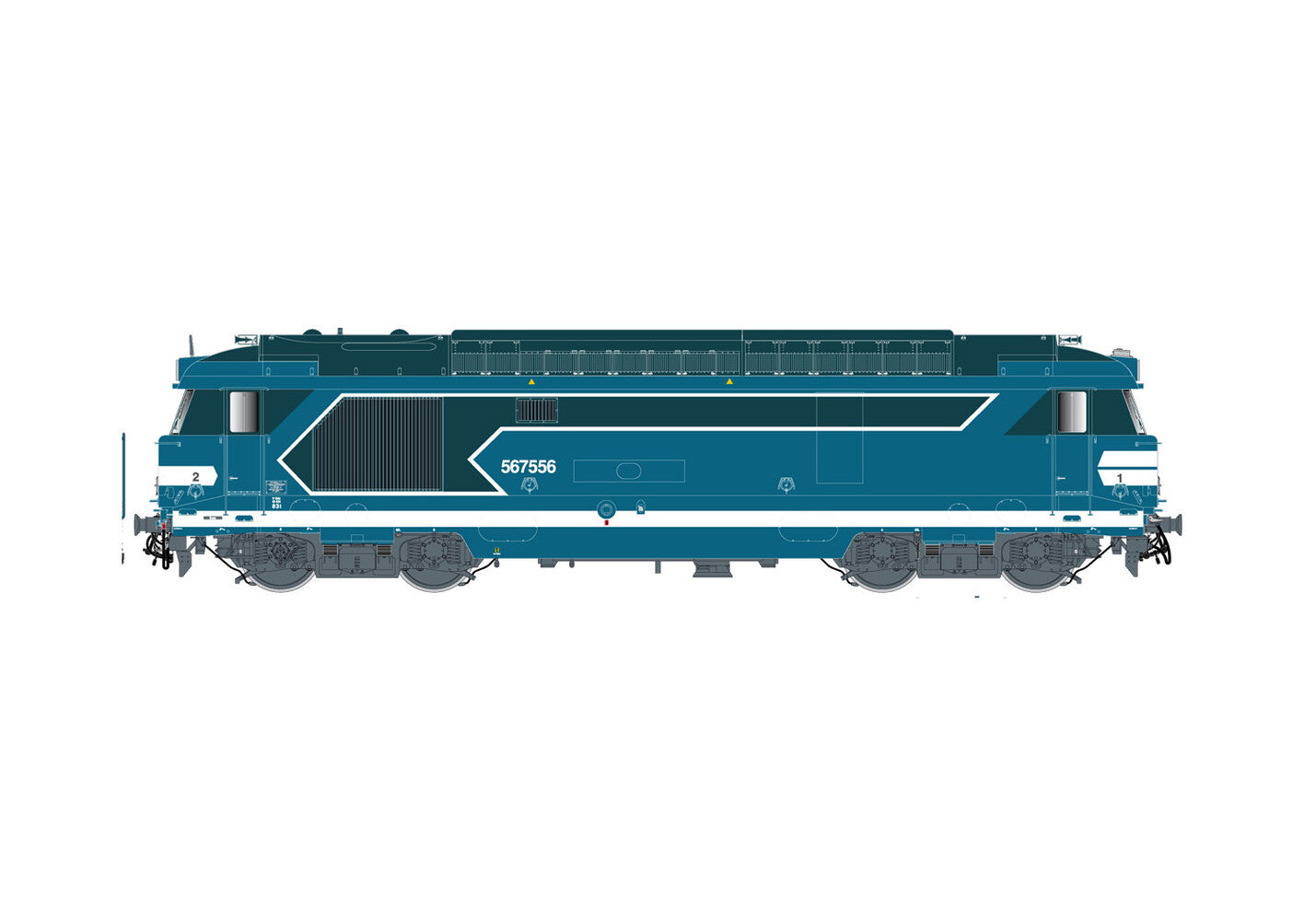 Jouef SNCF BB567556 Diesel Locomotive Blue V (DCC-Sound) HJ2446S HO Gauge