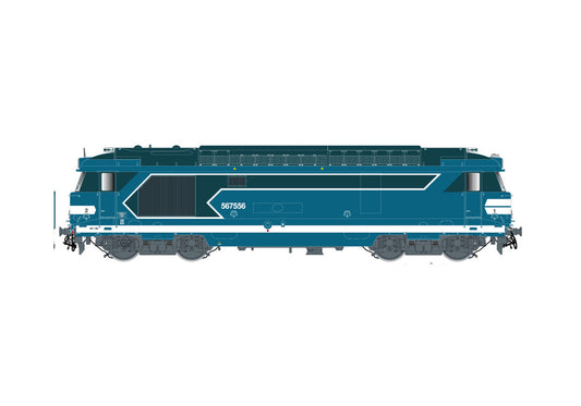 Jouef SNCF BB567556 Diesel Locomotive Blue V (DCC-Sound) HJ2446S HO Gauge