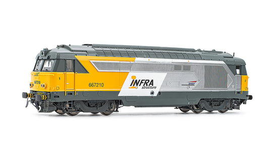 Jouef SNCF BB67210 Diesel Locomotive Infra Structure VI HJ2448 HO Gauge