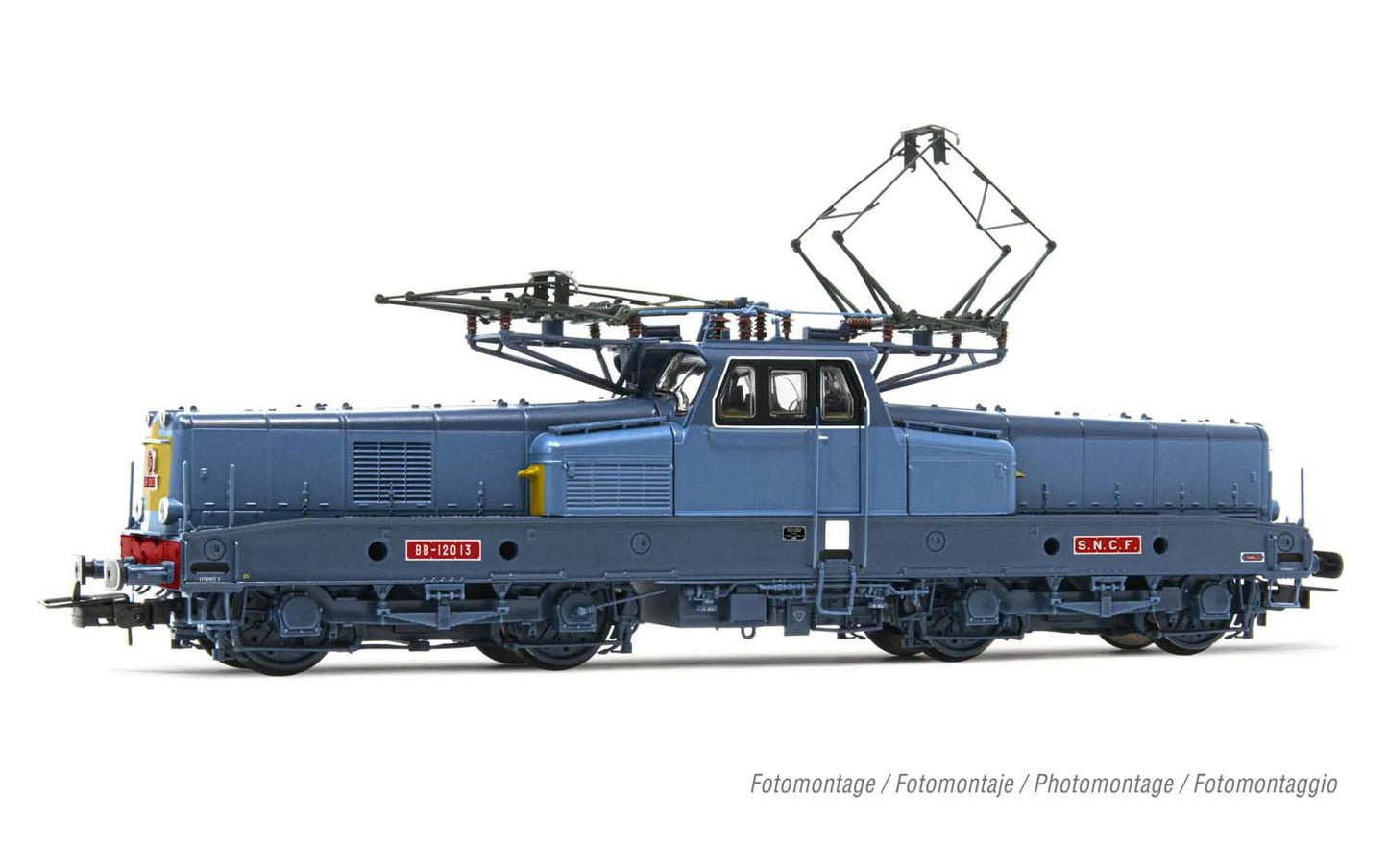 Jouef SNCF BB12013 Electric Locomotive Blue/Yellow III HJ2449 HO Gauge