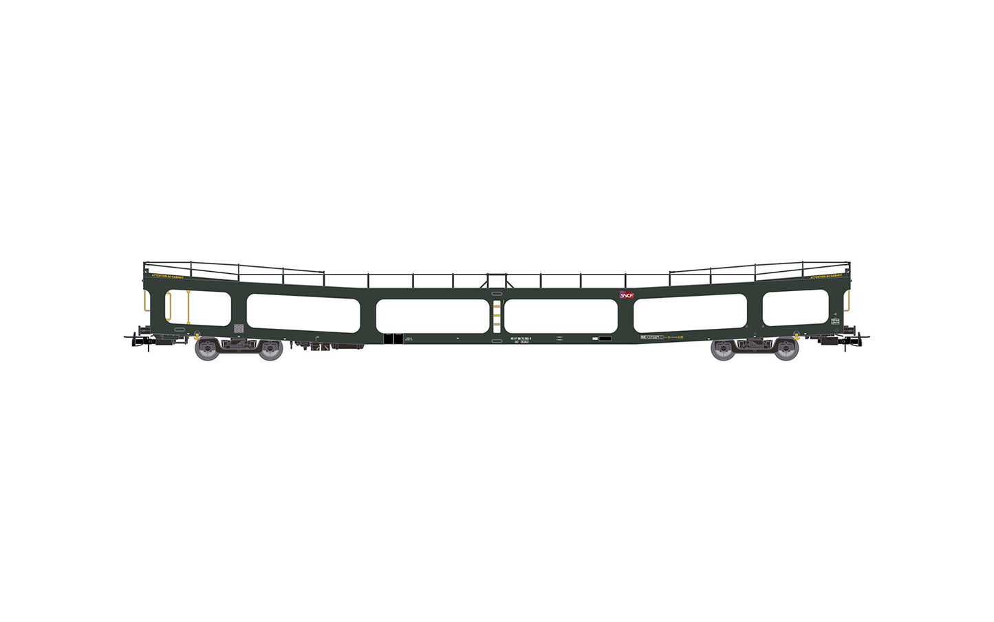 Jouef SNCF DD DEV66 Car Transporter Green Carmillon VI HJ4189 HO Gauge