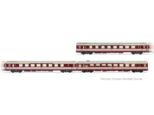 Jouef SNCF Le Capitole 1985 Coach Set (3) IV HJ4202 HO Gauge