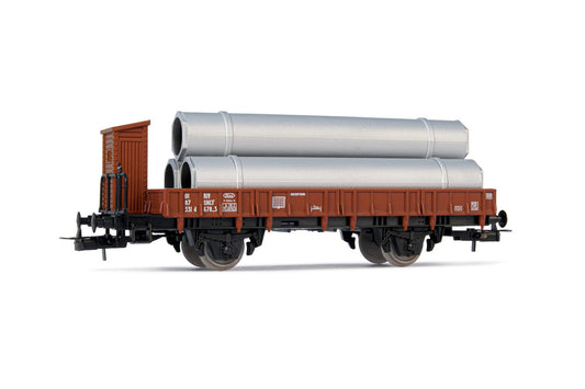 Jouef HJ5704 Junior SNCF Flat Wagon w/Pipe Load III HO