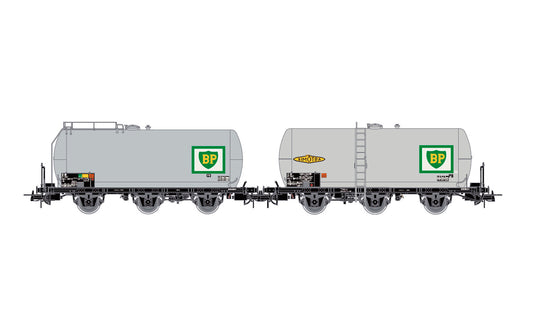 Jouef SNCF 3 Axle Tank Wagon BP Set (2) IV HJ6247 HO Gauge