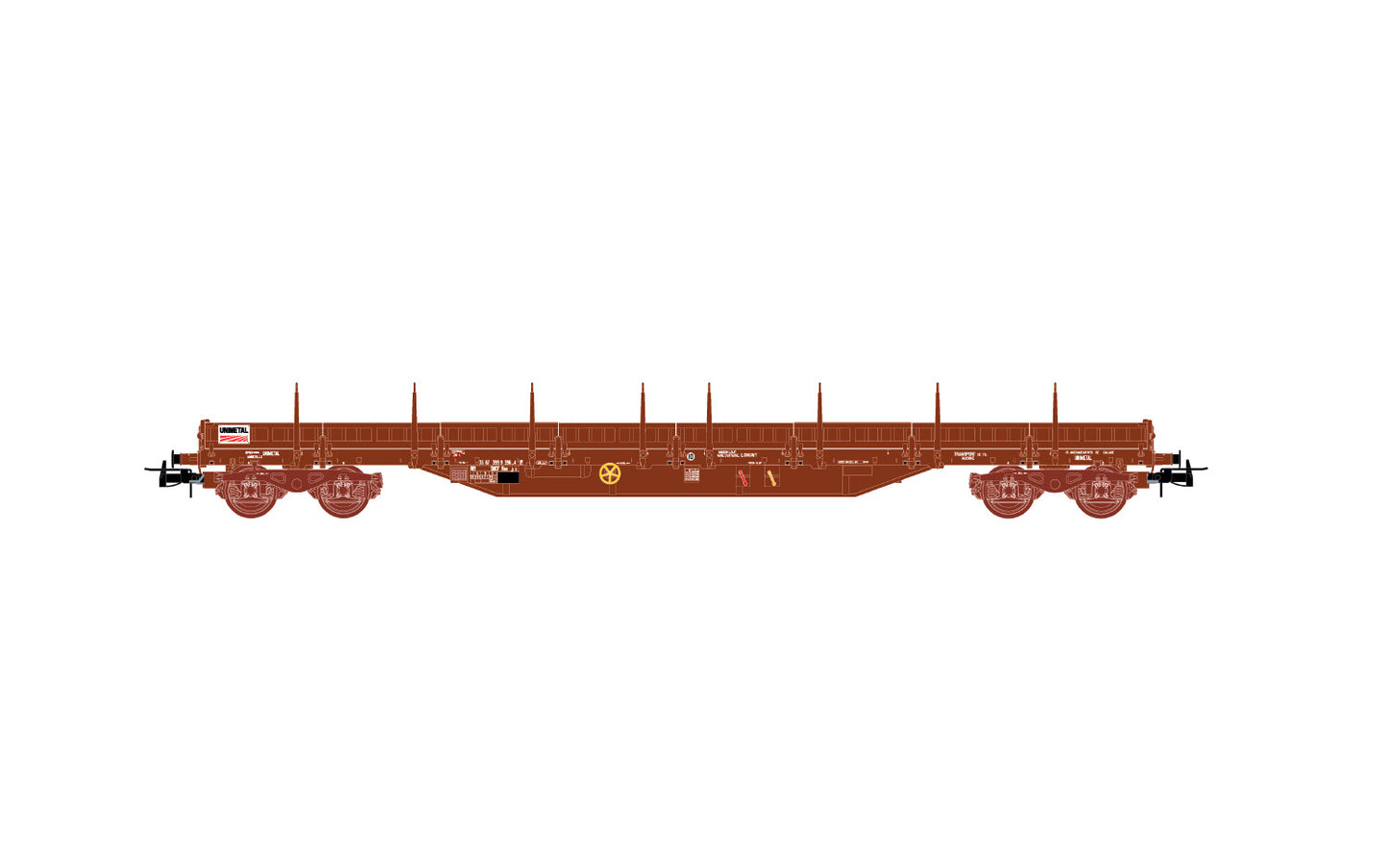 Jouef SNCF Res Bogie Stake Wagon Unimetal IV HJ6258 HO Gauge