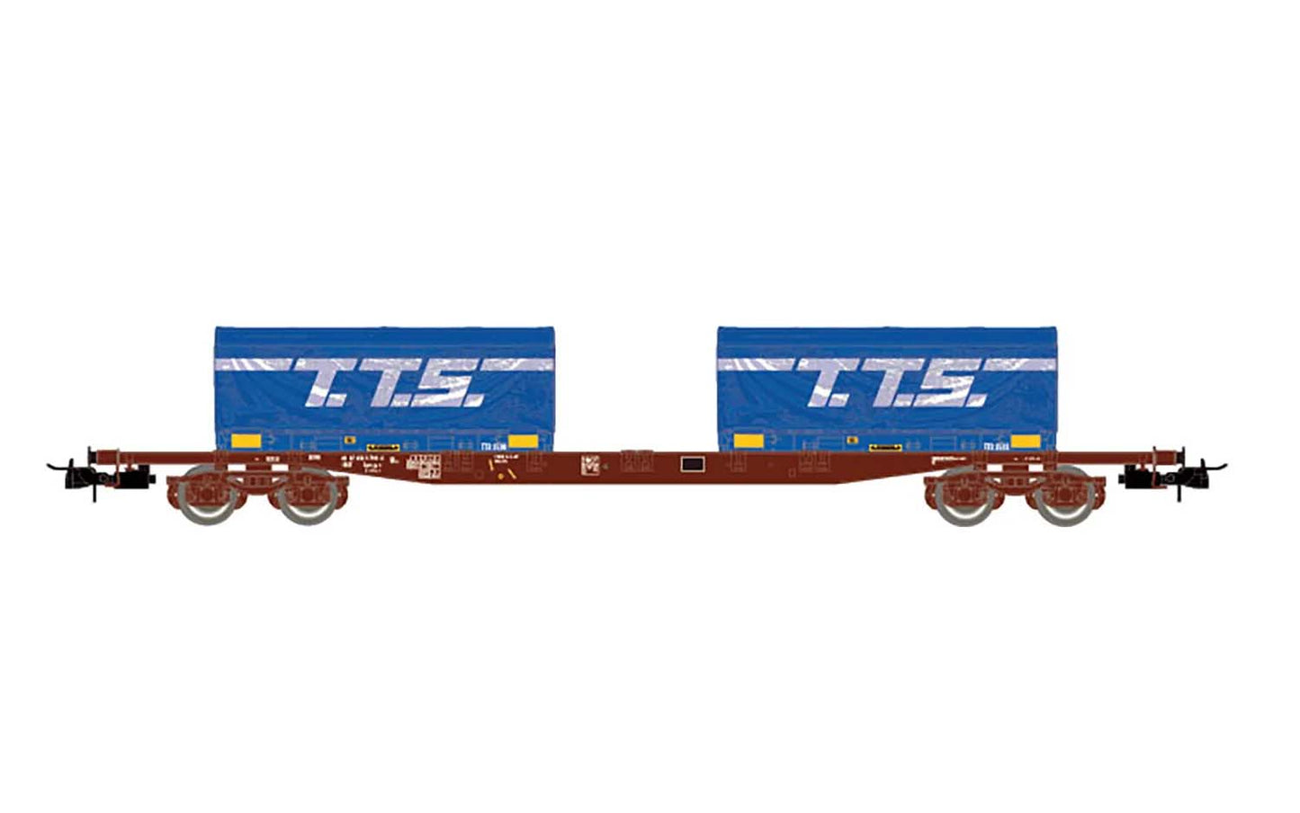 Jouef SNCF S70 Container Wagon w/2x20' TTS Container Load V HJ6259 HO Gauge
