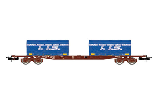 Jouef SNCF S70 Container Wagon w/2x20' TTS Container Load V HJ6259 HO Gauge