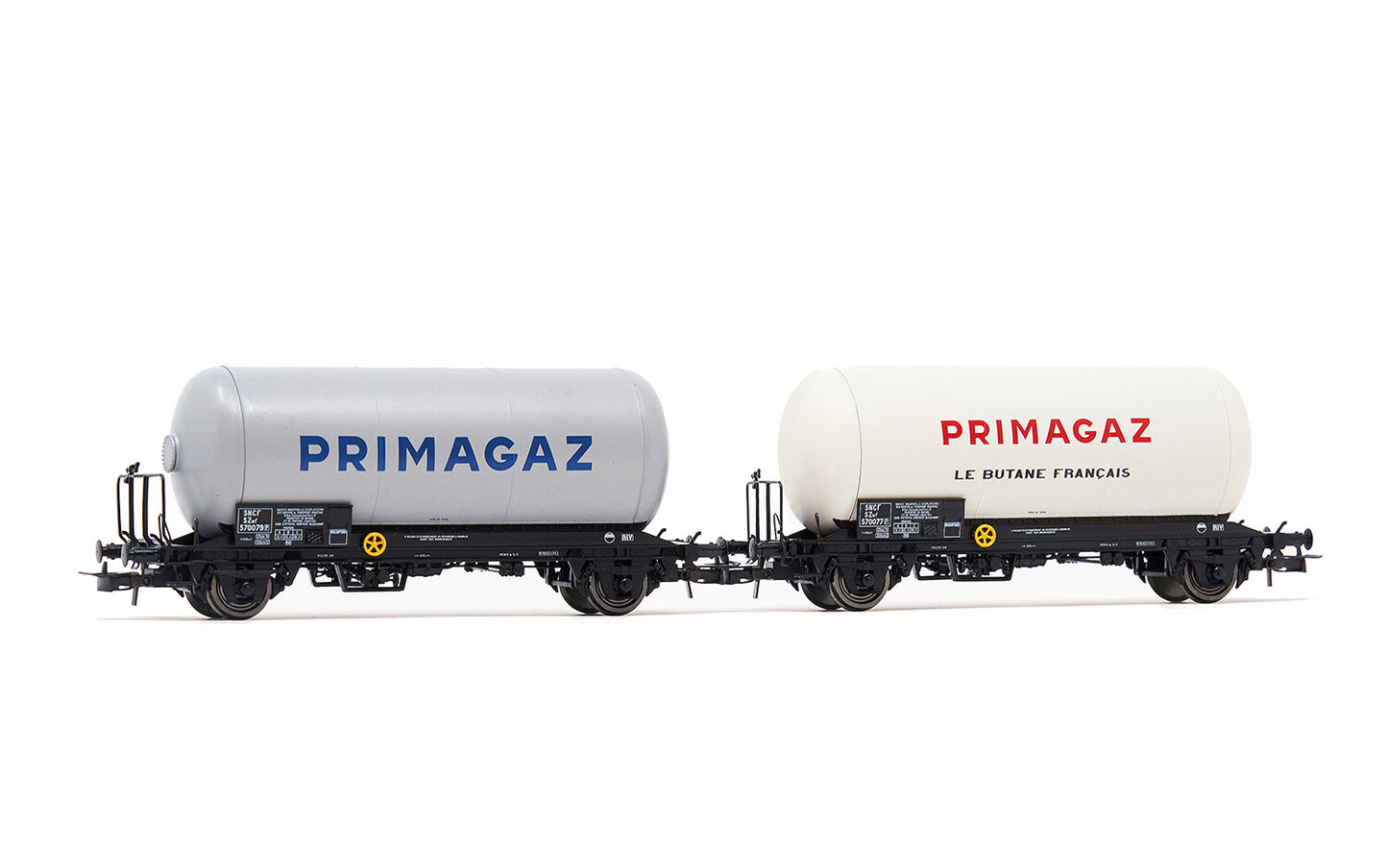 Jouef SNCF 2 Axle Gas Tank Wagon Set Primagaz (2) III HJ6264 HO Gauge