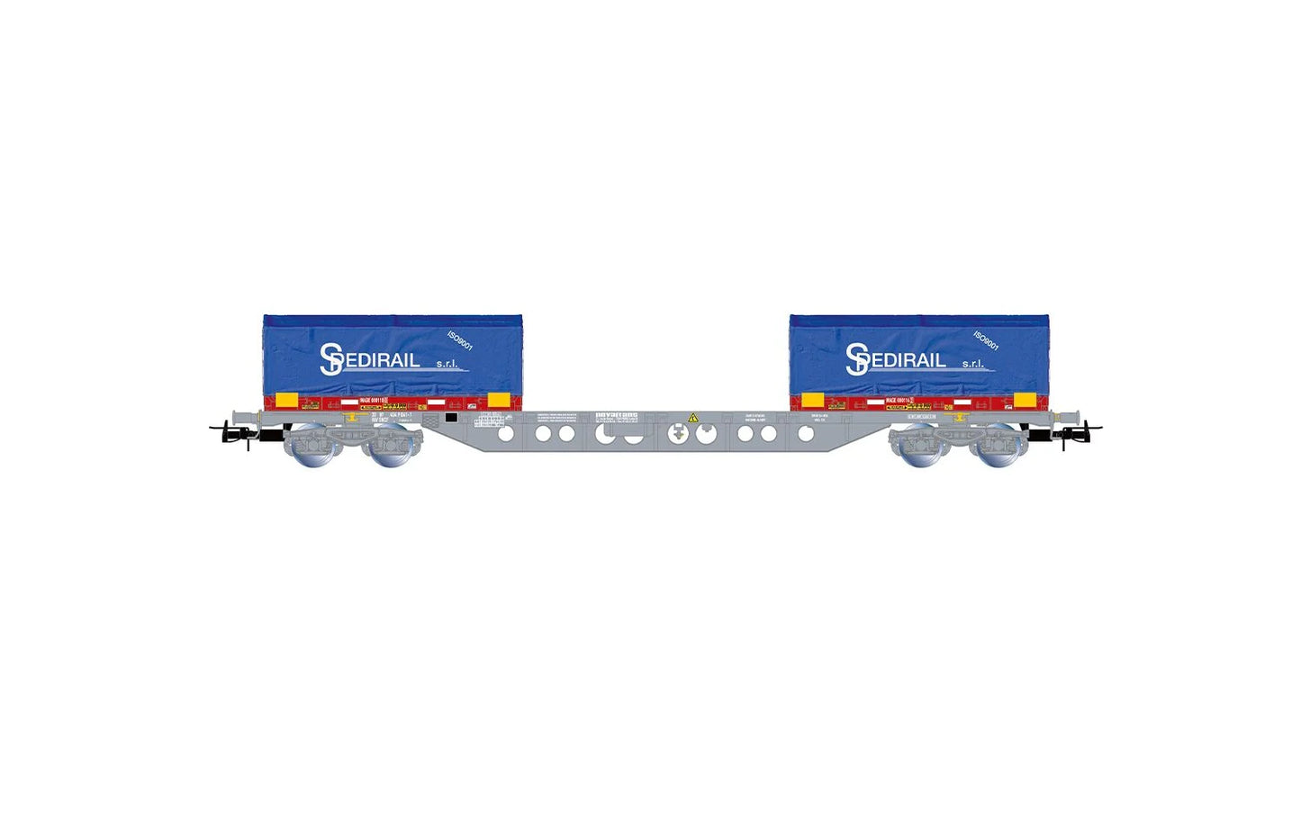 Jouef SNCF Sgss Flat Wagon w/2x20' Spedirail Container Load V HJ6303 HO Gauge