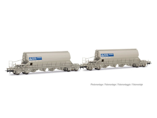 Jouef SNCF Taoos Norsk Hydro Azote Hopper Wagon Set (2) IV HJ6307 HO Gauge