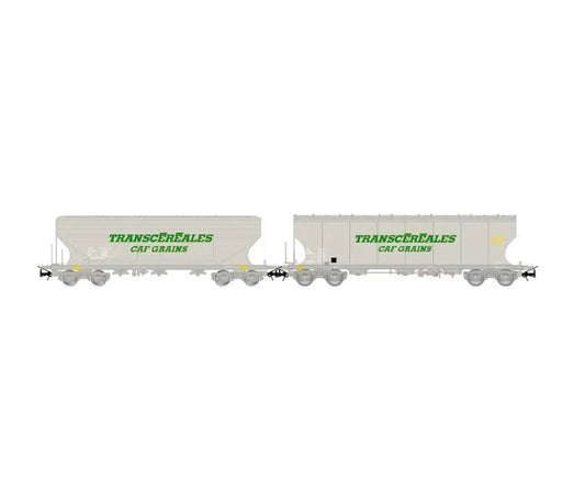 Jouef SNCF Transcereales Cereal Hopper Wagon Set (2) IV HJ6313 HO Gauge