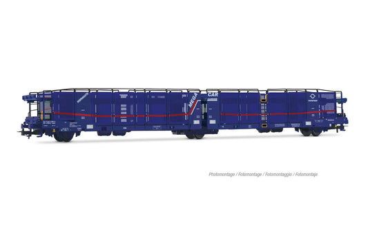 Jouef Transfesa/Hispanauto Laeks Mega Car Carrier Blue VI HJ6316 HO Gauge
