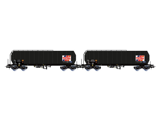 Jouef SNCF Total France Bogie Tank Wagon Set (2) IV HJ6323 HO Gauge
