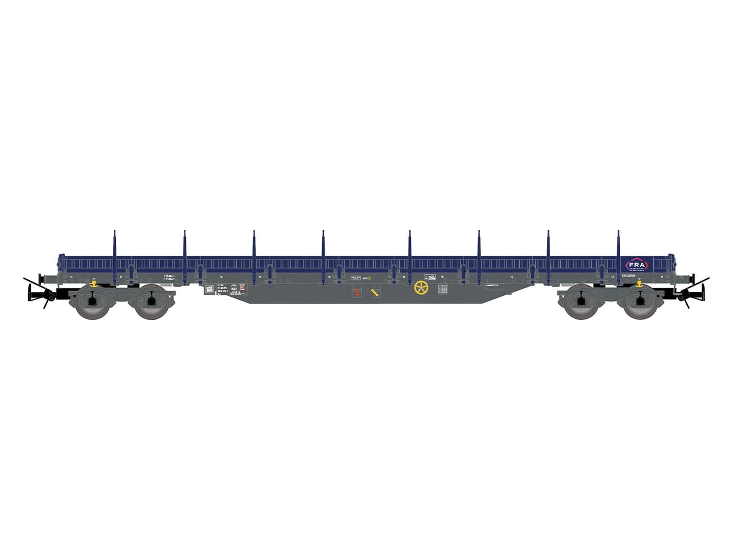 Jouef FRA Res Ferroviare Rhone-Alps Bogie Stake Wagon VI HJ6331 HO Gauge
