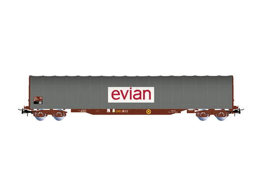Jouef SNCF Rils Evian Bogie Tarpaulin Wagon IV HJ6333 HO Gauge