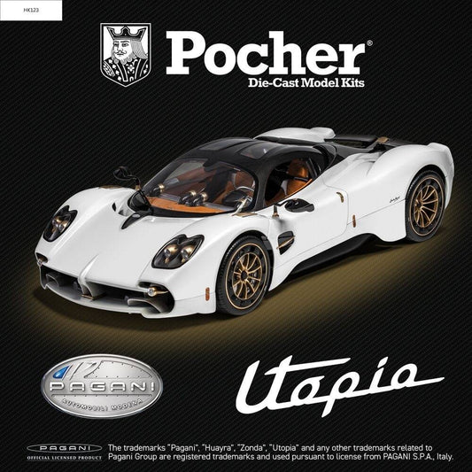 Pocher HK123 Pagani Utopia Coupé Bianco Perla 1:8 Model Kit