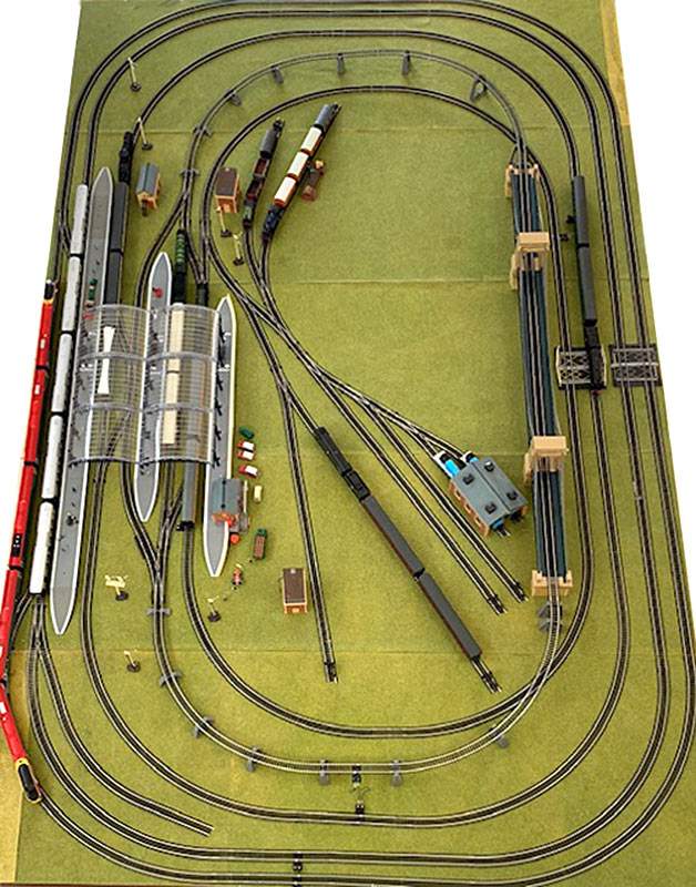 HORNBY Train Set Track HL14 Jadlam Railway Layout w/Grand Suspension Bridge